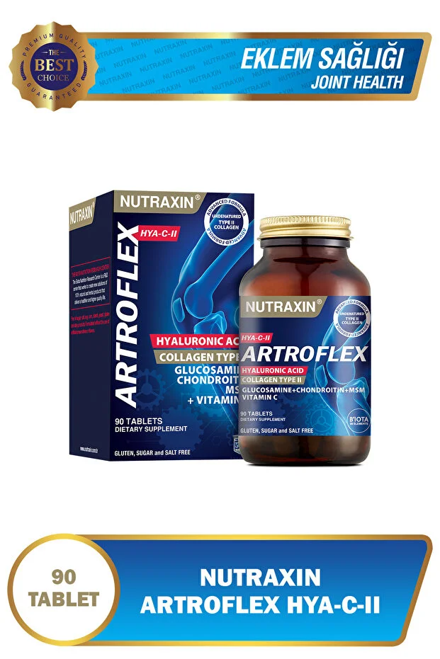 Artroflex HYA-C-II 90 Tablet–Tip II Kolajen, Glukozamin, MSM, Hyaluronik Asit Artroflex HYA-C-II 90 Tablet–Tip II Kolajen, Glukozamin, MSM, Hyaluronik Asit